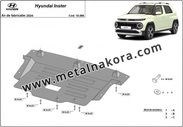 Unterfahrschutz für Motor der Marke Hyundai Inster 2