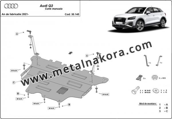 Предпазна кора за двигател, скоростна кутия и радиатор Audi Q2 - ръчна скоростна кутия 2