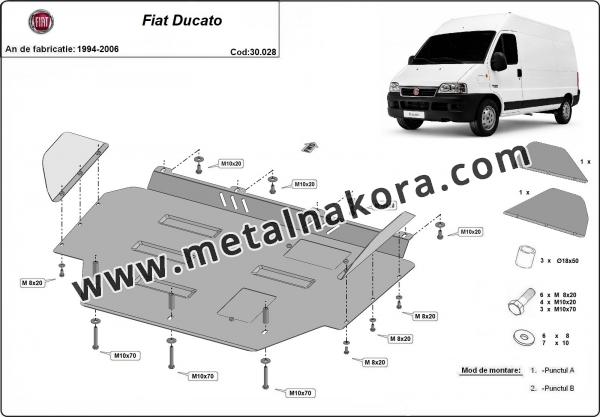 Предпазна кора за двигател и скоростна кутия Fiat Ducato 2