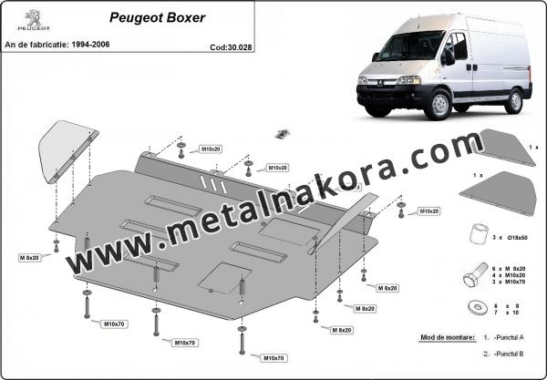 Предпазна кора за двигател и скоростна кутия Peugeot Boxer 2