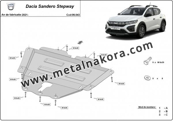 Предпазна кора за двигател и скоростна кутия Dacia Sandero Stepway 2