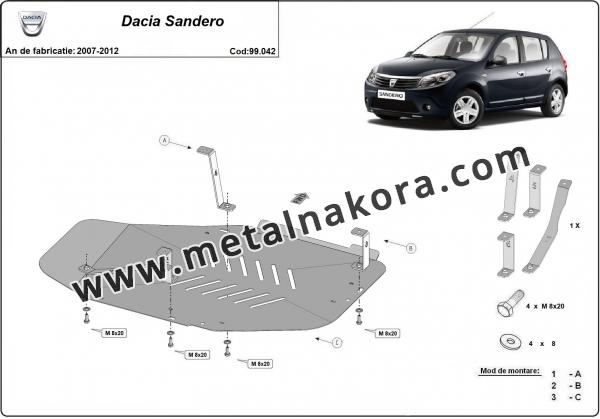 Предпазна кора за резервоар Dacia Sandero 2