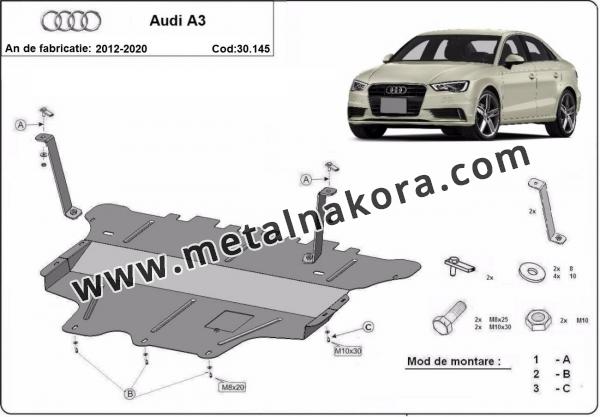 Предпазна кора за двигател, скоростна кутия и радиатор Audi A3 (8V) - ръчна скоростна кутия 2