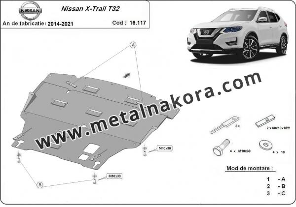 Предпазна кора за двигател, скоростна кутия и радиатор Nissan X-Trail T32 2
