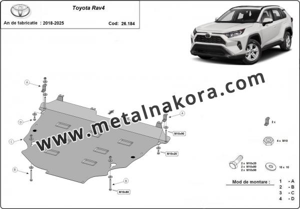 Метална предпазна кора за двигател Toyota RAV 4 2