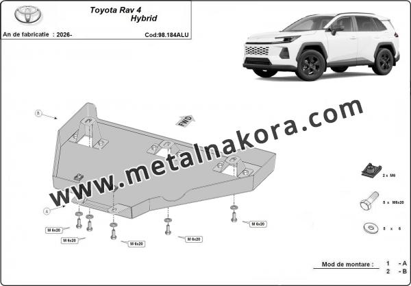 Алуминиев щит на Toyota RAV4 2