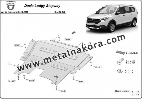 Предпазна кора за двигател и скоростна кутия Dacia Lodgy Stepway 2