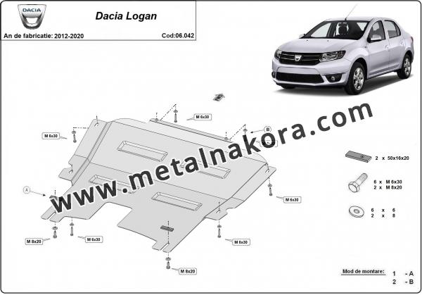 Предпазна кора за двигател и скоростна кутия Dacia Logan 2 2