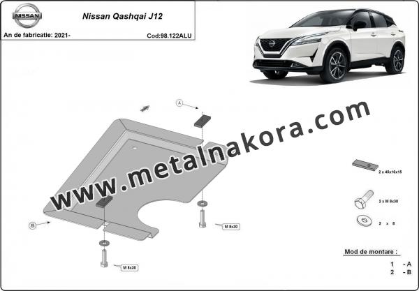 Алуминиев щит на Nissan Qashqai 2