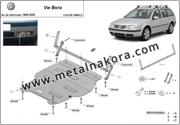 Алуминиев предпазна кора за двигател Volkswagen Bora 2