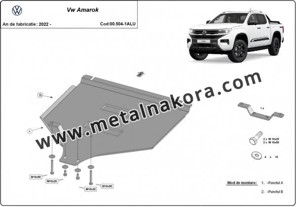 Предпазна кора за скоростна кутия Volkswagen Amarok - алуминий 2