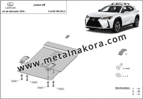 Алуминиев противокраден щит за катализатора на Lexus UX 2