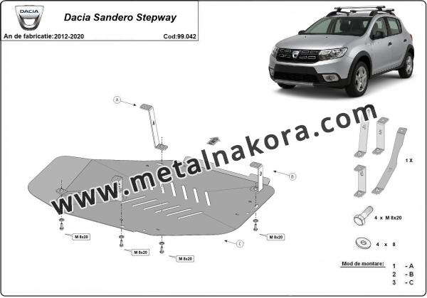 Предпазна кора за резервоар Dacia Sandero Stepway 2