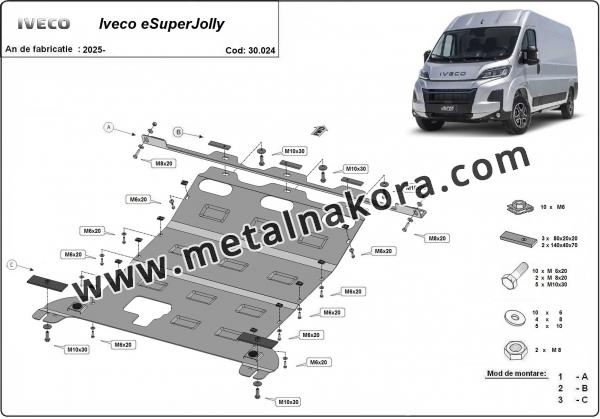 Предпазна кора за двигател, скоростна кутия и радиатор Iveco eSuperJolly 2