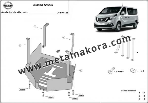 Каталитичен щит против кражба за Nissan NV300 2
