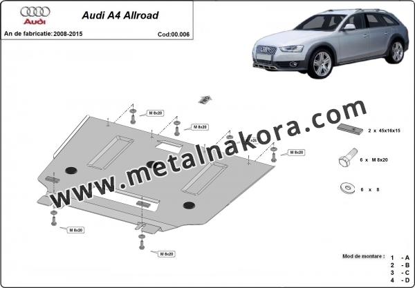 Предпазна кора за скоростна кутия Audi A4 4 B8 All Road 2