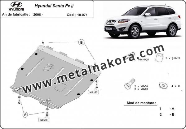 Предпазна кора за двигател, скоростна кутия и радиатор Hyundai Santa Fe 2