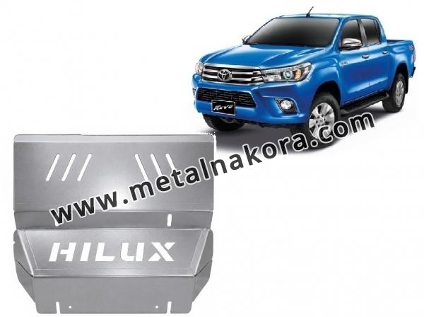 Предпазна кора за радиатор Toyota Hilux Revo - алуминий 1