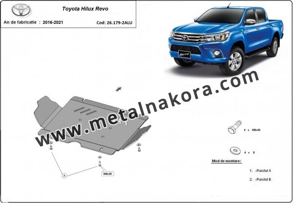Предпазна кора за двигател  Toyota Hilux Revo  - алуминий 2