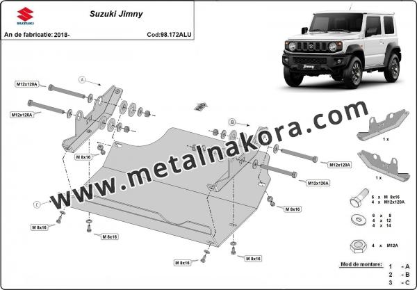 Алуминиев щит на Suzuki Jimny  2