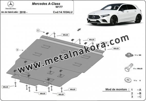 Алуминиев щит на Mercedes A-Classe 2