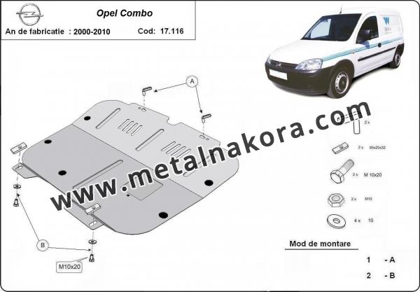 Предпазна кора за двигател, скоростна кутия и радиатор Opel Combo 2