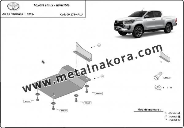 Екран на сензора за филтър за частици за Toyota Hilux aluminiu 3