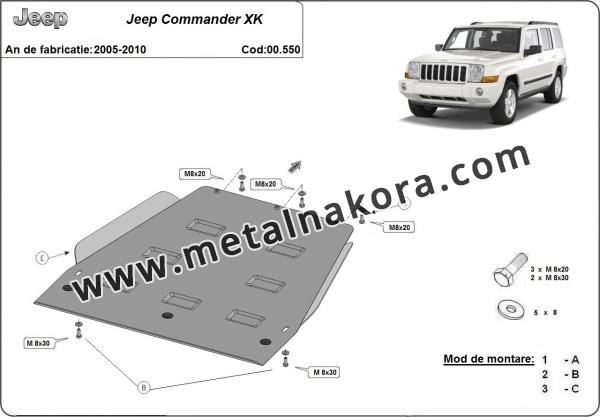 Предпазна кора за скоростна кутия Jeep Commander - JL 2