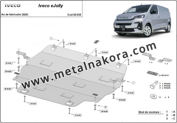 Метална предпазна кора за двигател Iveco eJolly 2