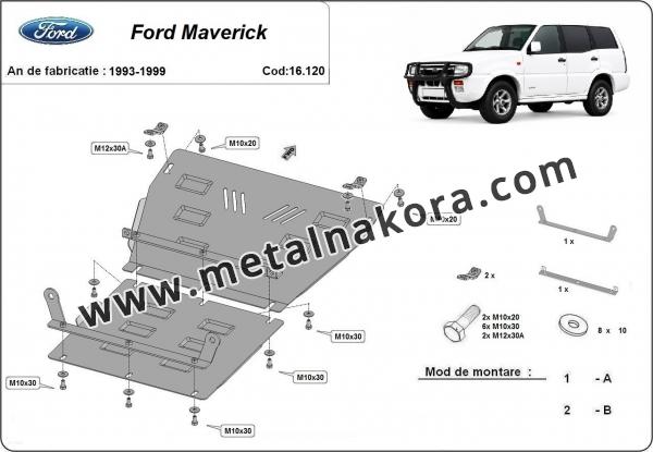 Предпазна кора за двигател и предна броня Ford Maverick 2