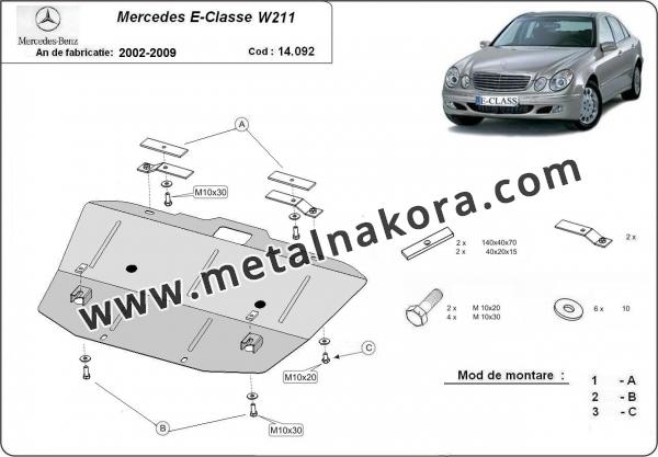 Предпазна кора за двигател и радиатор Mercedes E-Classe W211 2