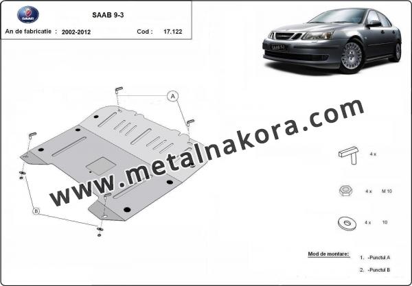 Предпазна кора за двигател, скоростна кутия и радиатор Saab 9-3 2