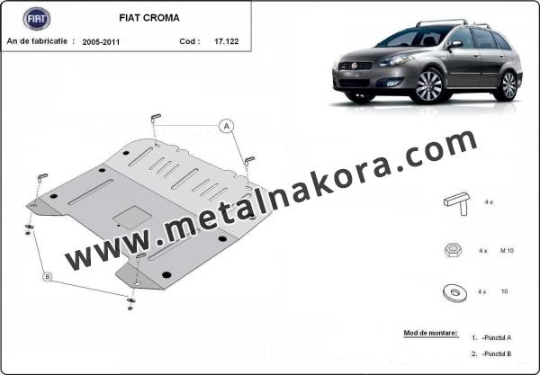 Предпазна кора за двигател, скоростна кутия и радиатор Fiat Croma 2