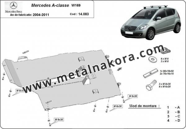 Предпазна кора за двигател и скоростна кутия Mercedes A-Class 2