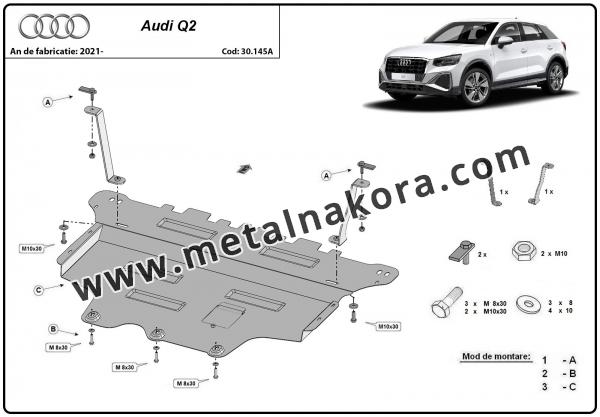 Предпазна кора за двигател, скоростна кутия и радиатор Audi Q2  2