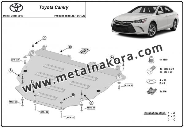 Алуминиев щит на Toyota Camry 2