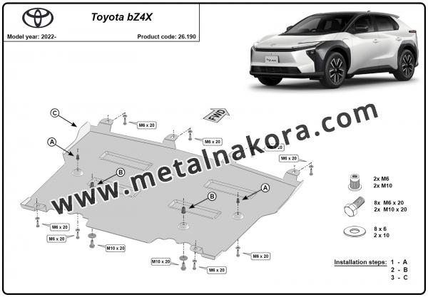 Метална предпазна кора за двигател Toyota BZ4X 2