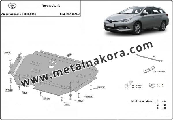 Алуминиев щит на Toyota Auris 2