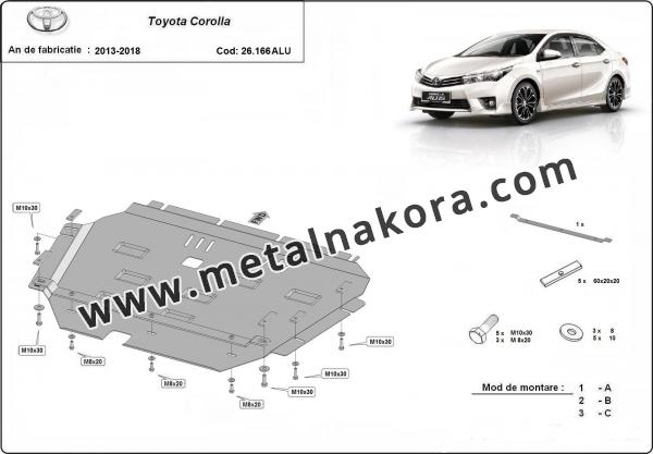 Алуминиев щит на Toyota Corolla 2